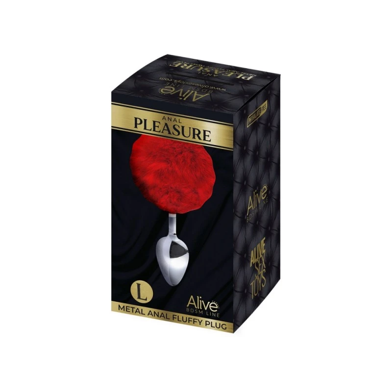 Alive Plug Anal Queue De Lapin Fluffy L Rouge – Image 2