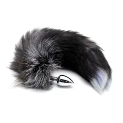 Alive Plug Anal Queue De Renard S Black & White Fox Tail