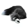 Alive Plug Anal Queue De Renard L Black & White Fox Tail