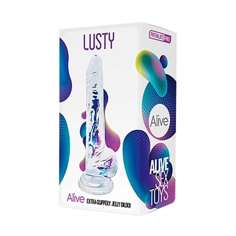 Alive Gode Ventouse Jelly Transparent Lusty – Image 2