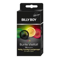 Billy-Boy Préservatifs Billy Boy Colorés & Aromatisés & Perlés Boîte De 24