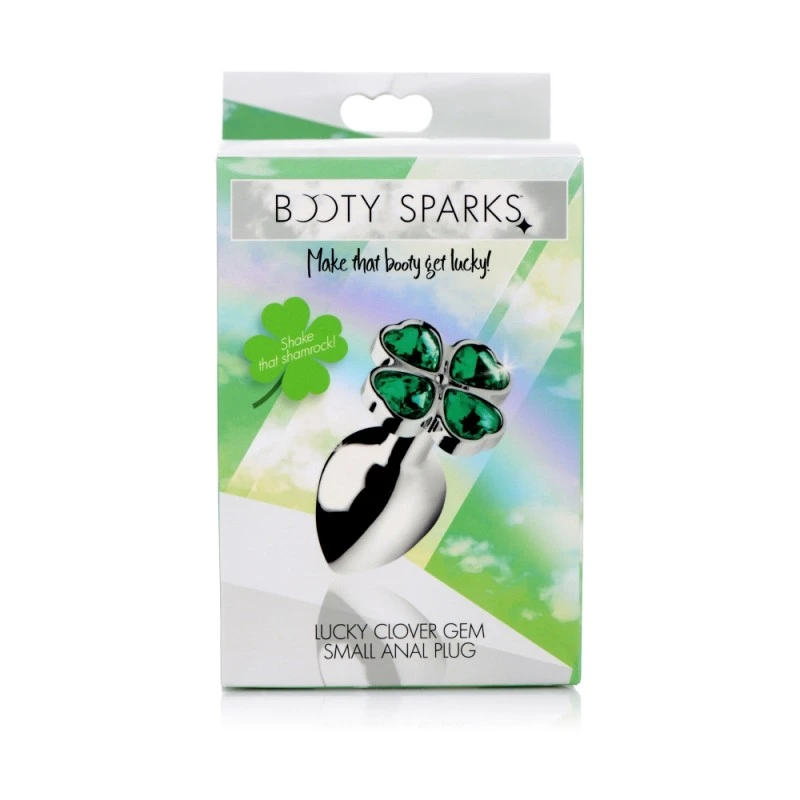 Booty Sparks Plug Anal Métal Bijou Lucky Clover Small – Image 4