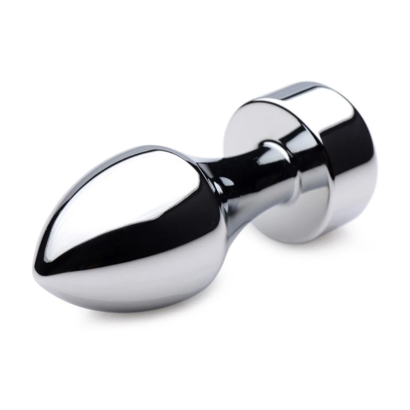 Booty Sparks Plug Anal Métal Weighted Bijou Pink Gem Small – Image 4