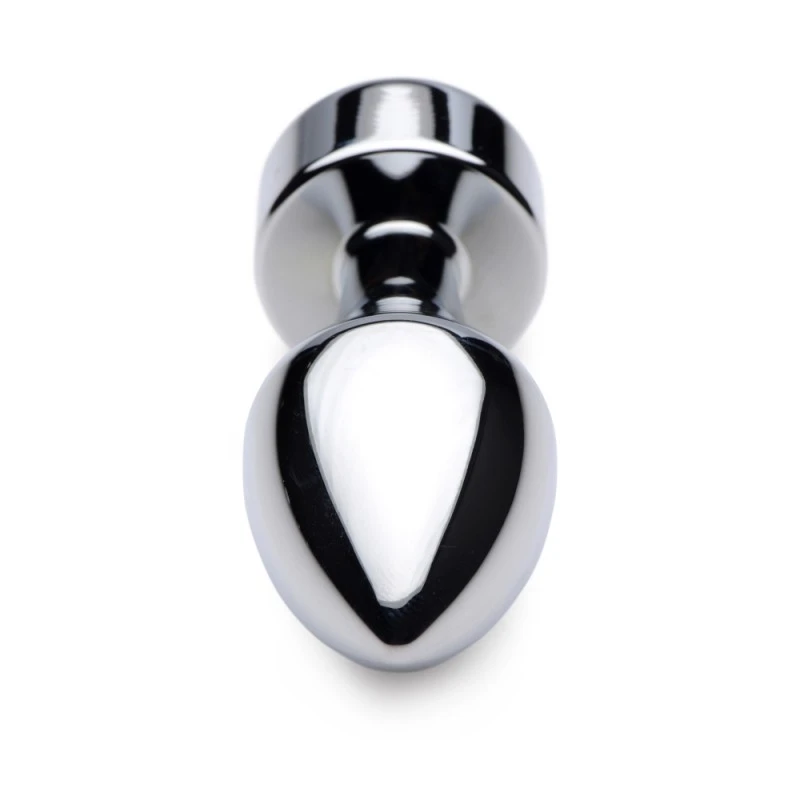 Booty Sparks Plug Anal Métal Weighted Bijou Pink Gem Small – Image 5