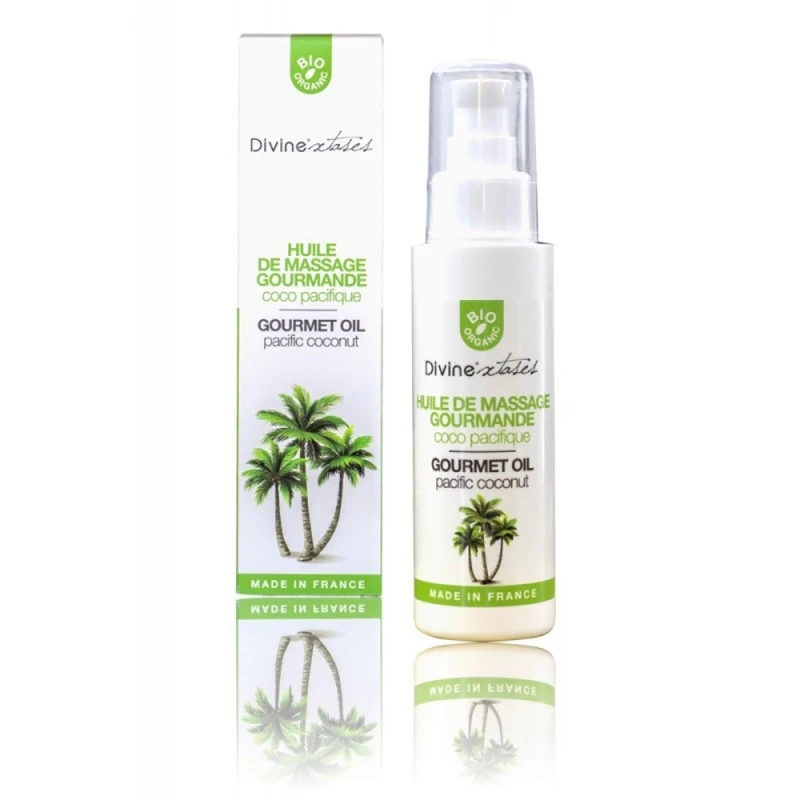DIVINEXTASES Huile De Massage Comestible Pacifique Coco Bio