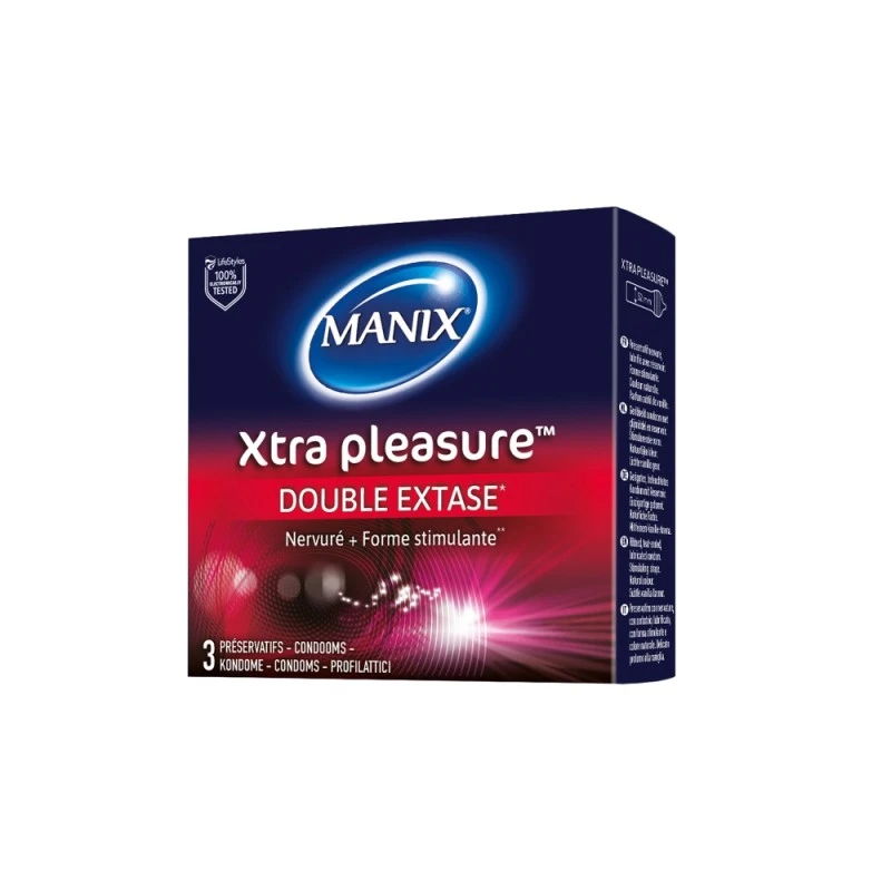 Manix Xtra Pleasure Double Extase Boîte De 3