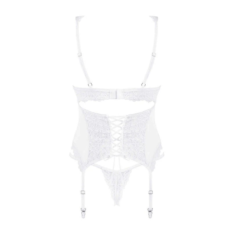 Obsessive Guêpière Amor Blanco Dentelle Blanche – Image 4