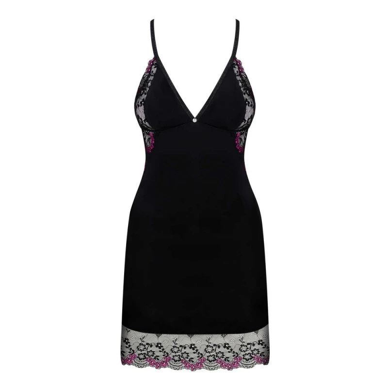 Obsessive Nuisette Vanessme Dentelle Florale Noire GT – Image 2