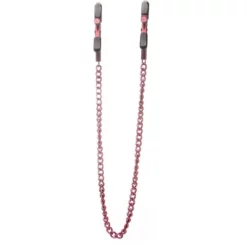 Ouch! Pinces à Seins Avec Chaîne Ajustables Rouges