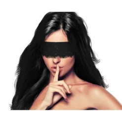 Ouch! Bandeau Mystère Lace Mask Noir