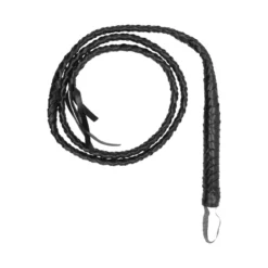 Ouch! Fouet Long En Cuir Tressé Twisted Whip