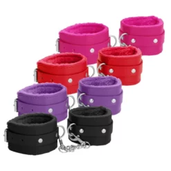 Ouch! Menottes Poignets Plush Leather Wrist Cuffs