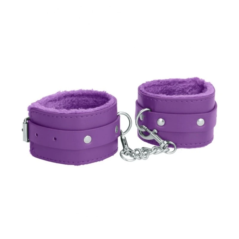 Ouch! Menottes Poignets Plush Leather Wrist Cuffs – Image 5