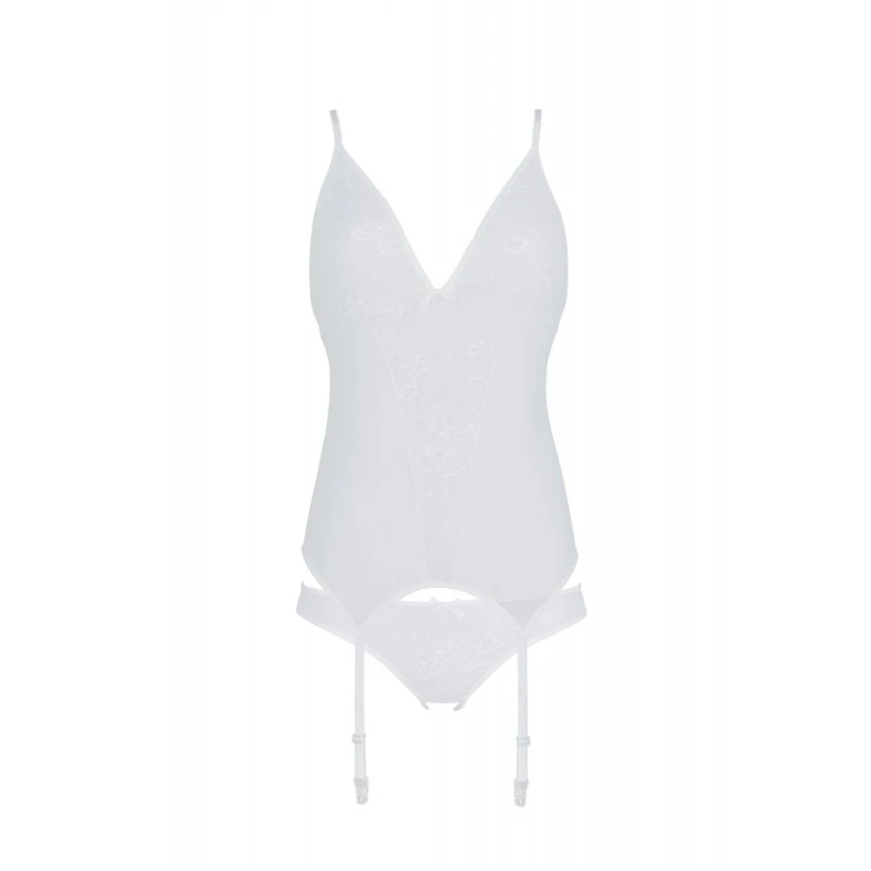 Passion Guêpière Dentelle Blanche Ursula – Image 2