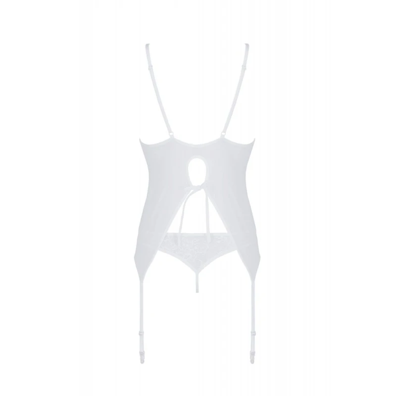 Passion Guêpière Dentelle Blanche Ursula – Image 3