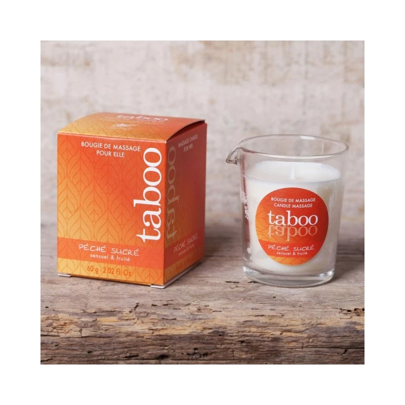 RUF Bougie De Massage Péché Sucré Pêche Taboo Pour Elle – Image 3