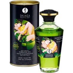 Shunga Huile Chauffante Aphrodisiaque Bio Thé Vert Exotique