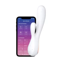 Mono Flex Blanc Satisfyer Vibromasseur Rabbit Connecté